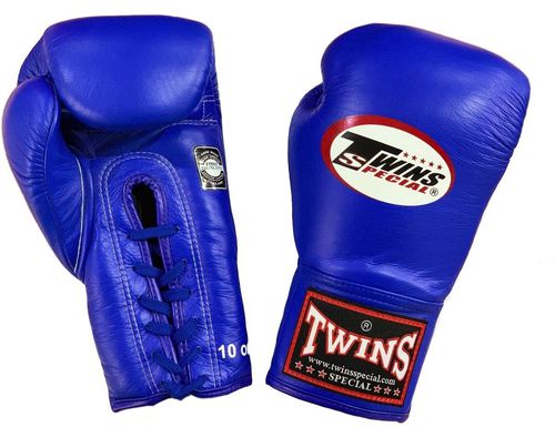 Twins Special Boxing Gloves Lace Up BGLL 1 Blue