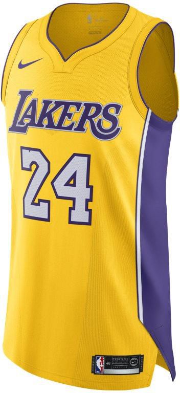 Kobe Bryant Los Angeles Lakers Nike Authentic Jersey Yellow - Icon Edition