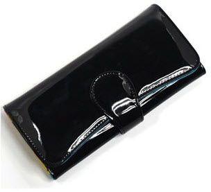 حقيبة يد ماركة كلود  KLOUD City Black synthetic leather women clutch wallet