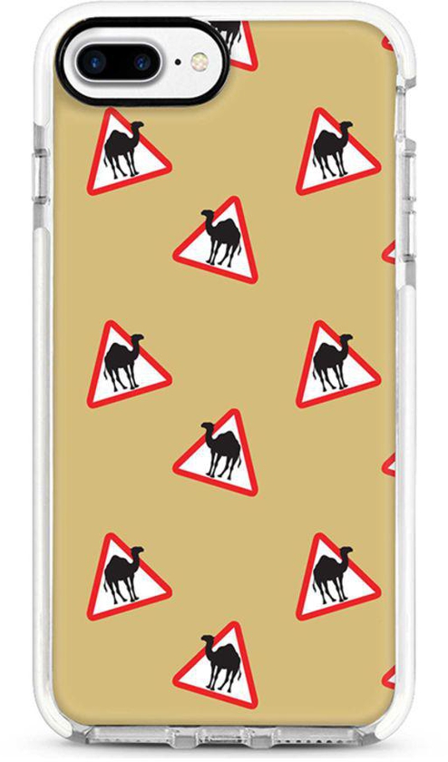 Protective Case Cover For Apple iPhone 8 Plus Camel Signs Full Print