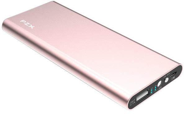 PZX Portable Ultra Slim 8000mAh High Speed External Battery Power Bank Compatible with iPhone 5/5s/5se/5c - Pink