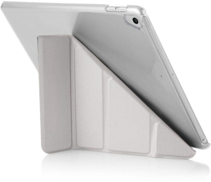 Pipetto Origami Apple iPad 9.7 inch (2017) / iPad Air 1 - Silver and Clear cover / case