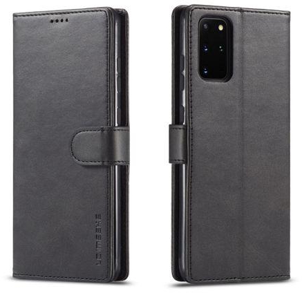 For Galaxy S20+ LC.IMEEKE Calf Texture Horizontal Flip Leather Case, With Holder & Card Slots & Wallet & Photo Frame(Black)