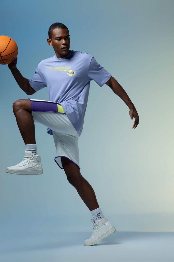 Defacto NBA Los Angeles Lakers Licensed Thin Fabric Shorts