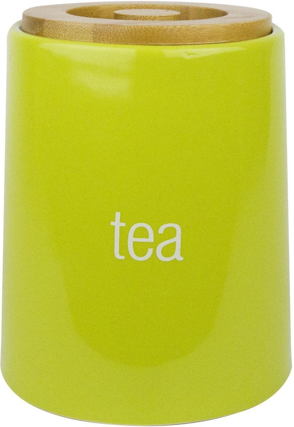 Top Trend  Stoneware Tea keeper ,Green TTP-086