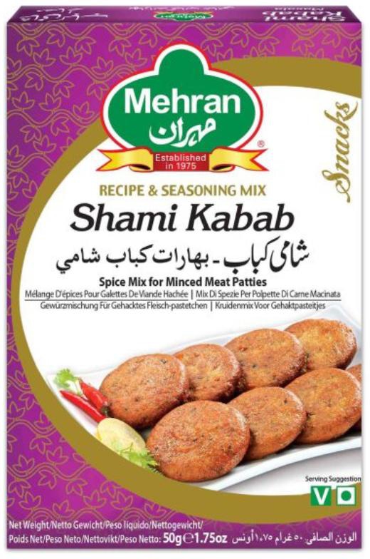 Mehran Shami Kebab Masala - 50 gm