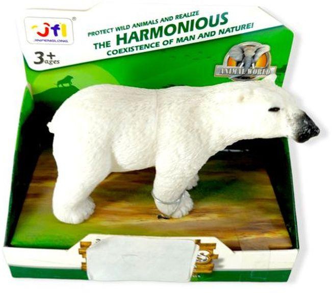 مجسم الدب القطبي بلاستيك طري