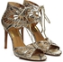 Dolce Vita Henlie Lace-Up High-Heels Pump Sandals for Women - 8.5 US, Gold
