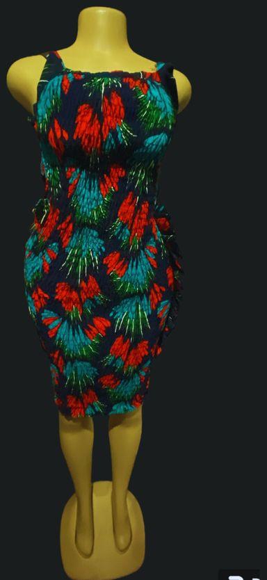Fashion kitenge/ankara/african print bodycon DRESS