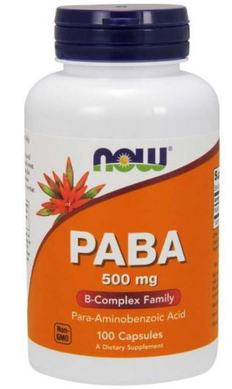 NOW PABA 500MG CAPS 100'S