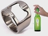 خاتم مصنوع من الفضة الإسترليني مرصع بالزركونيا المكعبة بتصميم فتاحة زجاجات فضي