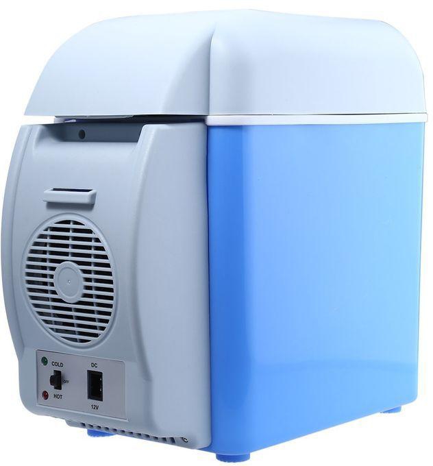 Portable Electronic Cooling And Warming Refrigerator - 7.5 Litres - Grey/Blue