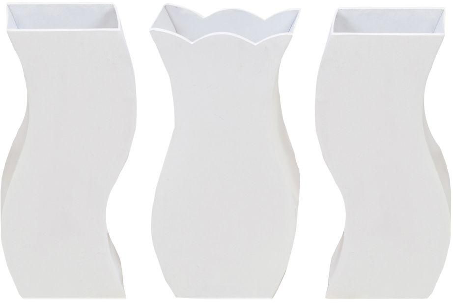 Bmg Wooden Vase - Modern - 35 Cm - 3 Pieces