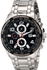 August Steiner Men's Black Dial Alloy Band Multifunction Watch - AS8127SSB