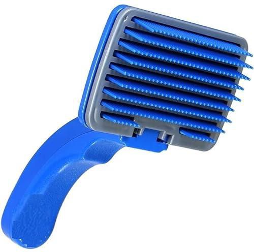 Dog and Cat Grooming Brush Detangling Hair Brush with Self Cleaning Brush