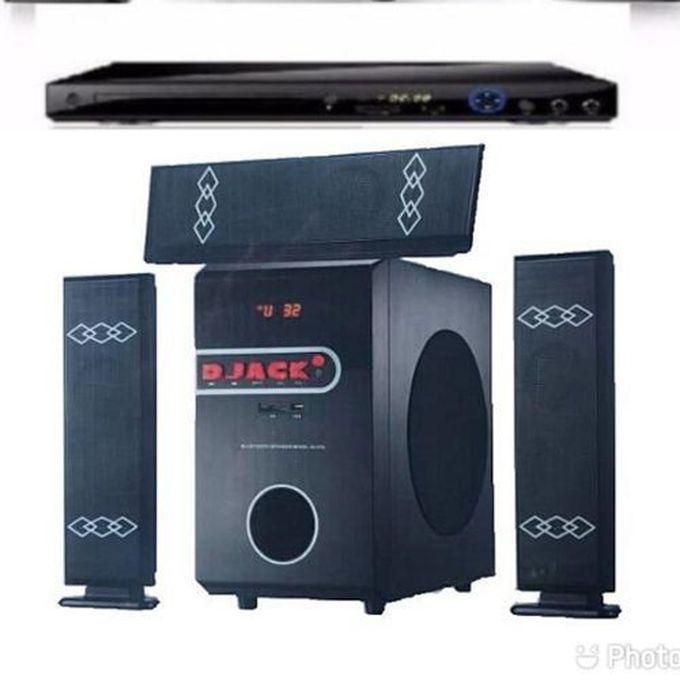 Djack 3.1ch Powerful Bluetooth Home Theater DJ-D3L+free DVD Player
