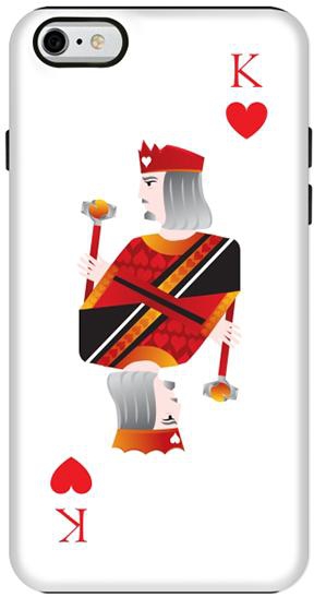 Stylizedd Apple iPhone 6 Plus Premium Dual Layer Tough case cover Matte Finish - King of Hearts