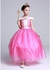 Fashion New Girl's Dresses Sleeping Beauty Aurora Dress Children's Casual Disney Dress -pink
