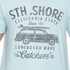 South Shore 1C8423 36A T-Shirts for Men, Pastel Blue