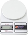 High Accuracy Digital Kitchen food Scale 10 Kg - White Electronic Weight Scale - Portable Kitchen Food LCD Display Scales
