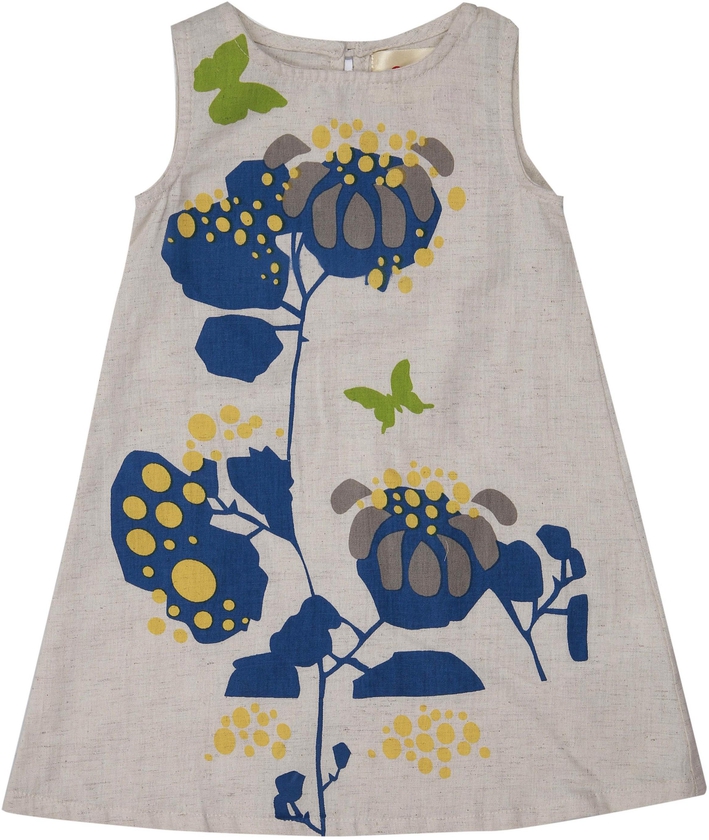AOMI by Appleofmyi Floral A-Line Dress B7 Beige Size 7-8 Years