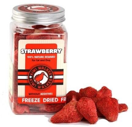 KIWI WALKER Freeze Dried Grain Free Snack Strawberry Dog & Cat Treats 25G