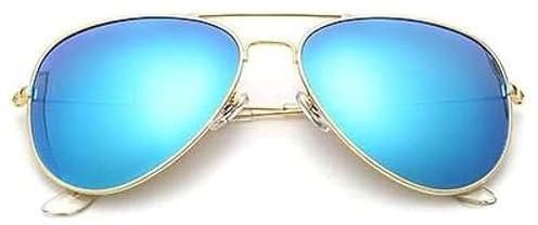 Polarized UV400 Pilot Mirror Sunglasses for Men and Women
