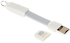 True Utility Micro Usb Mobile Charger Key Ring - Tu290Wg - White