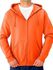 Men&#39;s Fleece Full-Zip Hooded Sweatshirt (ORANGE,XXL)