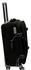 Generic Black PU Fabric Travel Suitcase with Side Clips Medium