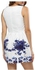 Fashion Floral A-Line Mini Dress Women - Blue