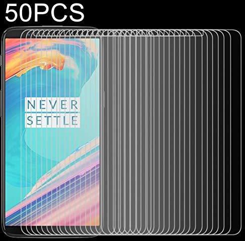 Tempered 50 PCS for Oneplus 5T 0.26mm 9H Surface Hardness 2.5D Explosion-proof Tempered Glass Non-full Screen Film, No Retail Package