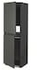 METOD خزانة عالية للثلاجة/الفريزر, أسود/Sinarp بني, ‎60x60x200 سم‏ - IKEA