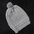 Handmade Crochet Ice Cap For Women, Mixed Colour Grey