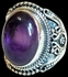 Sherif Gemstones Elegant Natural Purple Amethyst 925 Sterling Women Silver Ring