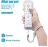 TERRIFI Wii Controller 2 Pack, Wii Remote Controller, with Silicone Case and Wrist Strap, Remote Controller for Wii/Wii U, White