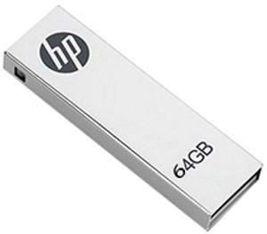 HP v210 64GB Metal Design USB Flash Drive with Clip - FDU64GBHPV210W-EF