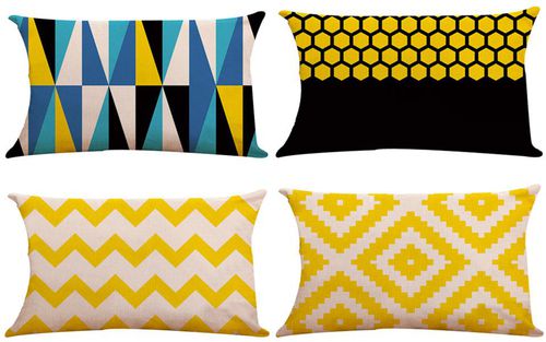 Cotton Linen Square Throw Pillow Covers Home Decorative Sofa Pillow Case Fashion Bedroom Car Cushion Cover Creative