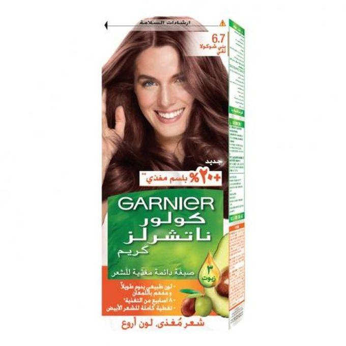 Garnier Color Naturals Creme - 6.7 Pure Chocolate Brown - 60+40+12ml