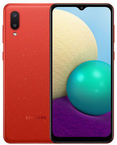 Samsung Galaxy A02 - 6.5-inch 32GB/3GB Dual SIM 4G Mobile Phone - Red