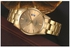 Swidu Men's Bracelet Calendar Wrist Watch-Gold