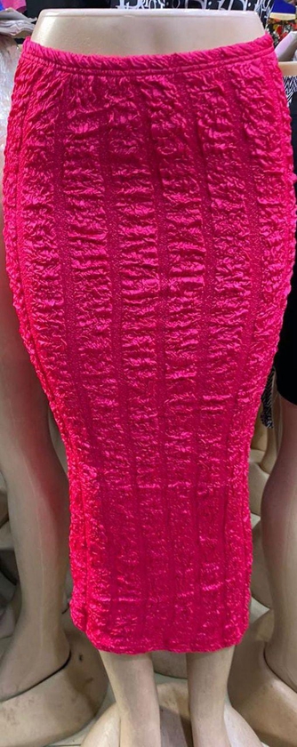 Fashion Ladies Bodycon Skirt-Pink.