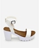 Tata Tio Heeled Sandals - white