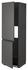 METOD Hi cab f fridge or freezer w 2 drs, black/Voxtorp dark grey, 60x60x200 cm - IKEA