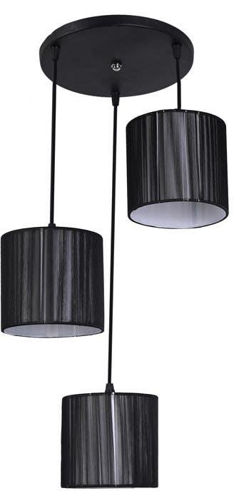 Get Fabric Modern Chandelier, 70×32 cm,3 Lamp - Black with best offers | Raneen.com