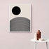 بوستر دائري هندسي بسيط بنمط بوهو للقرن الحديث، لوحة قماشية مطبوعة تجريدية لديكور غرفة المعيشة، 40 × 60 سم × 2 قطعة بدون اطار