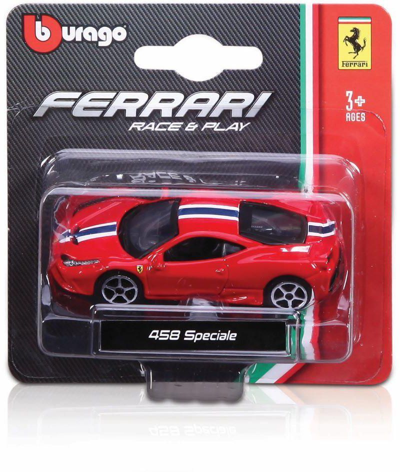 Bburago - Die Cast Ferrari Race & Play 458 Speciale Car 1:18 Scale - Red- Babystore.ae