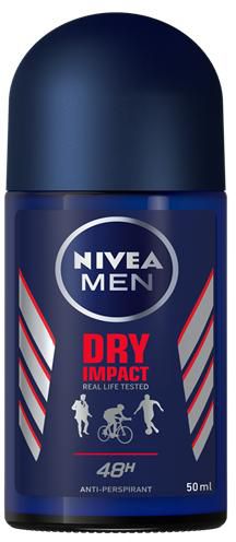 Nivea Men Dry Impact Antiperspirant Deodorant Roll-on 50ml