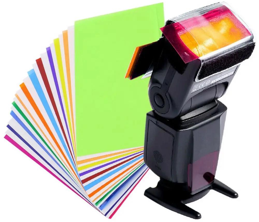 12pcs Diffuser Lighting Gel Color Card Correct Pop Up Filter for Speedlite