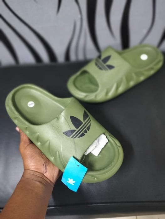 Brand New Adidas Green Sandals for Ladies.